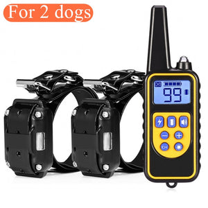 Electric Dog Training Collar 800 m  Remote Control with Shock Vibration Sound
