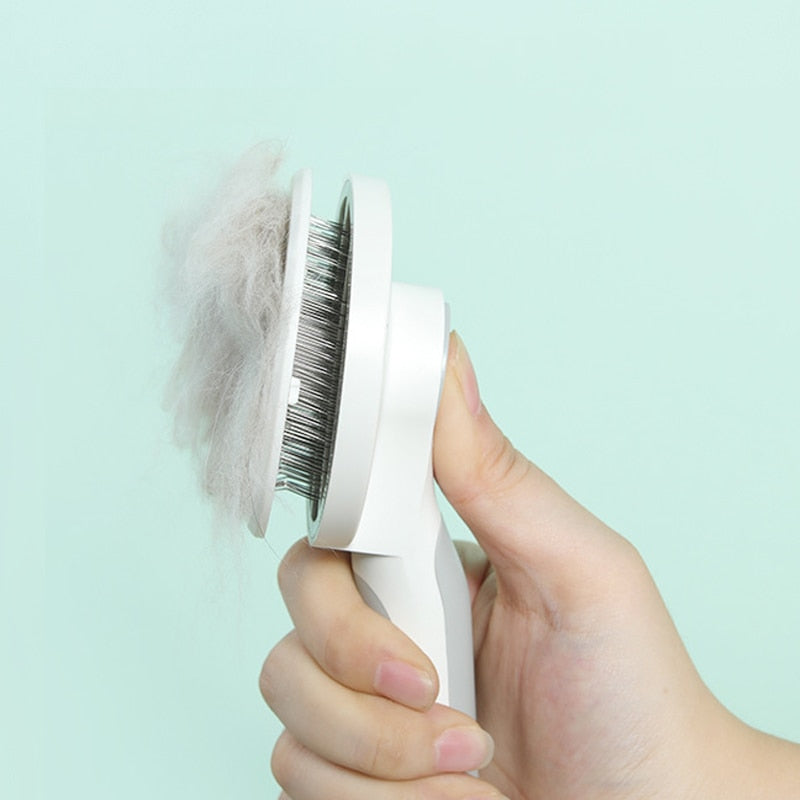 Self Cleaning Slicker Brush for Dog and Cat Hair Massages
