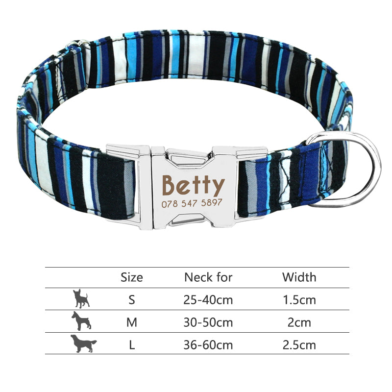 Personalized Pet Nylon Collar