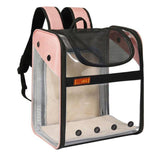 PVC Breathable Large Capacity Pet  Portable Pink  Backpack