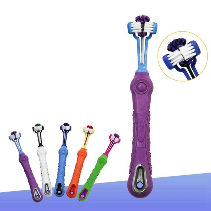 Three-Sided Toothbrush For pets